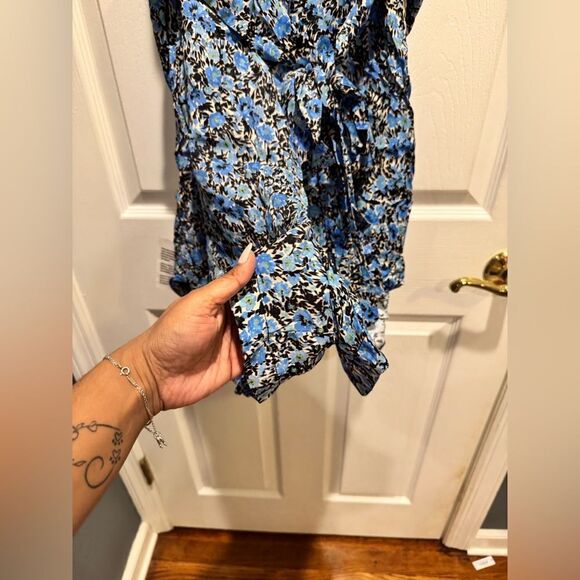 Topshop Floral Blue romper US size 6 - Picture 9 of 11